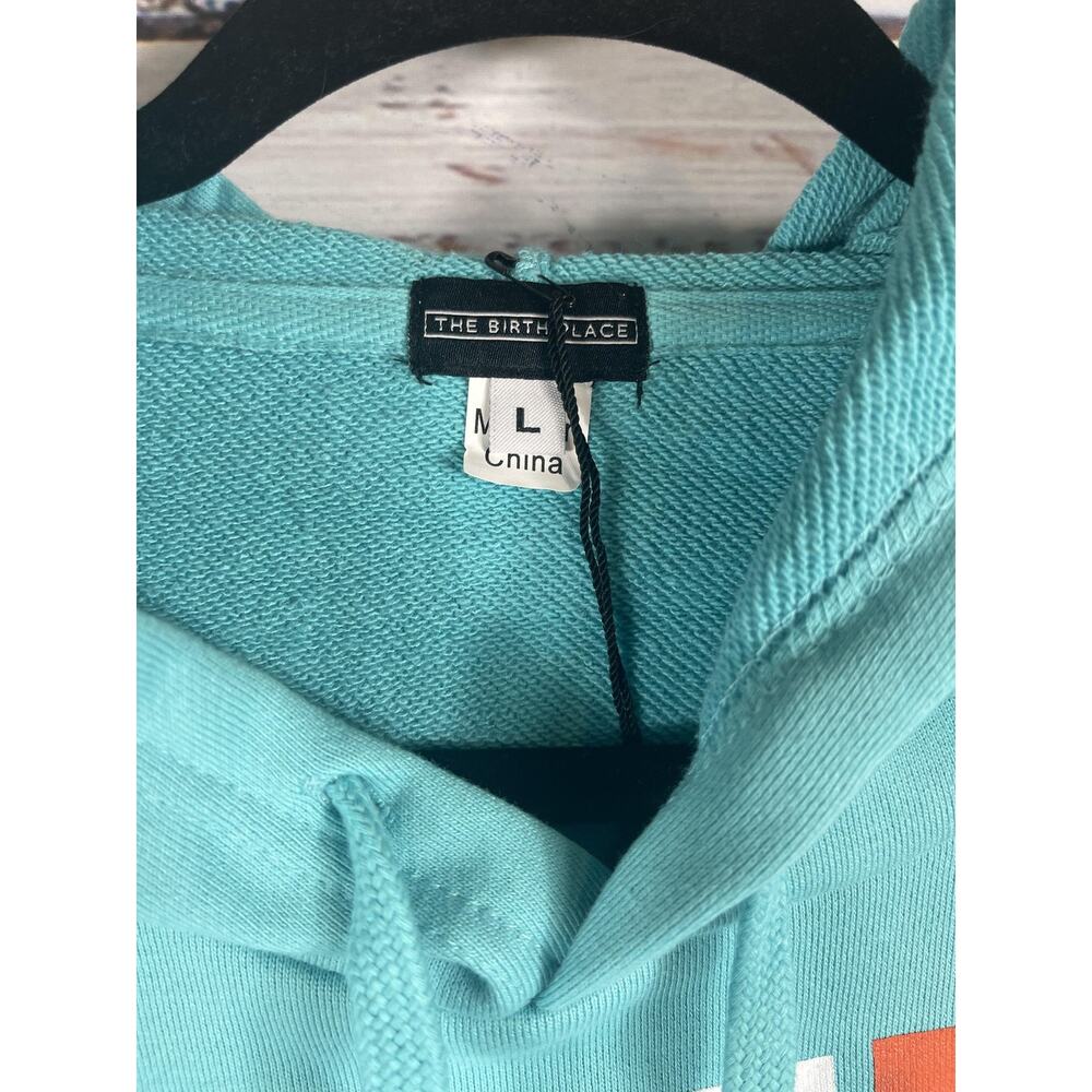 The Birth Place Hoodie Sweatpants Set Mens Large Blue White 24/7 365 Florida USA - Picture 4 of 12